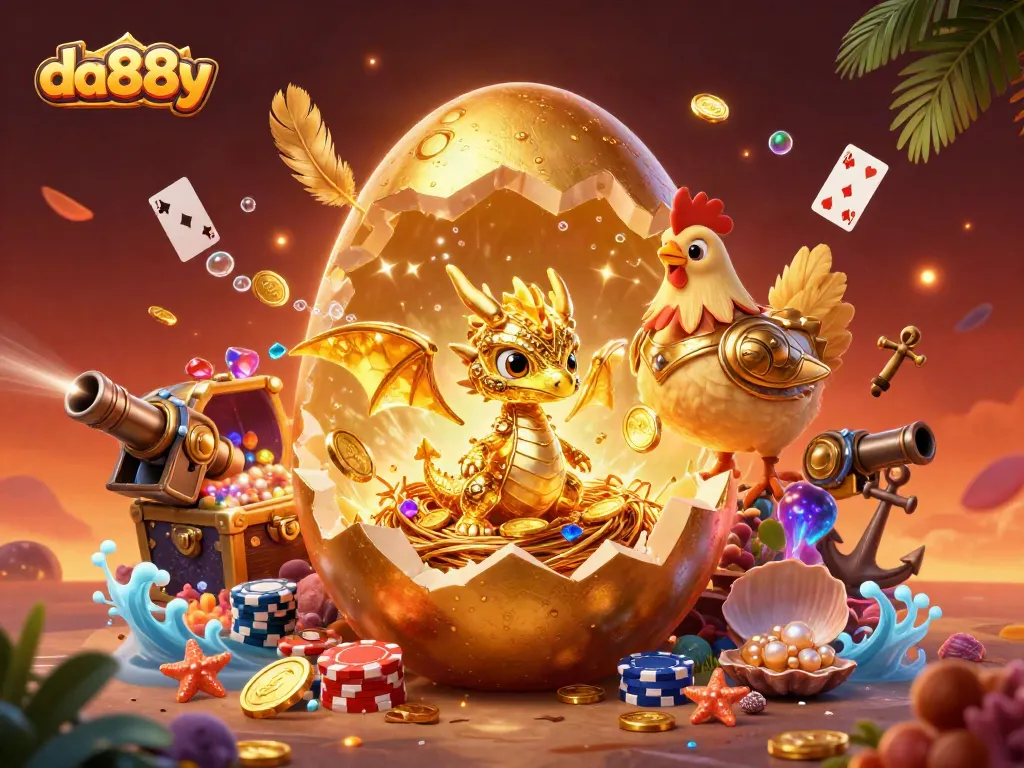 Experience the thrill of da88y as a golden dragon emerges in a packed casino adventure.