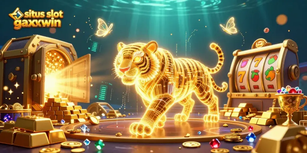 Experience the excitement of situs slot gacor maxwin in this vibrant 3D casino illustration.