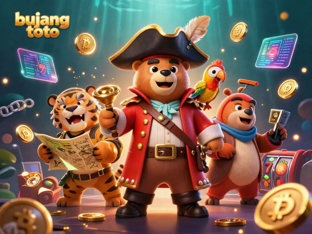 Engage in exciting gameplay with bujang toto, featuring lively cartoon characters and vibrant gaming elements.