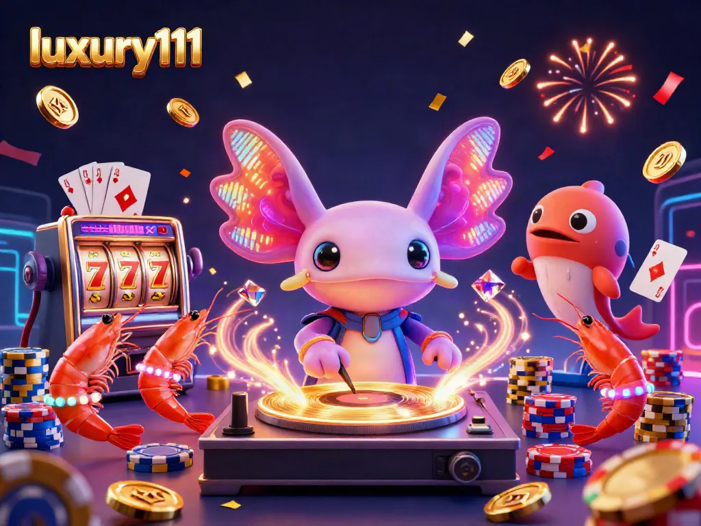 Experience thrilling gaming moments at luxury111 with vibrant casino characters and action-packed elements.