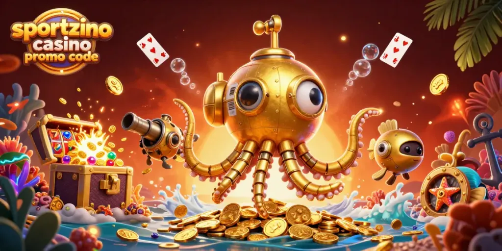 Win big with Sportzino casino promo code while exploring this vibrant underwater casino scene.