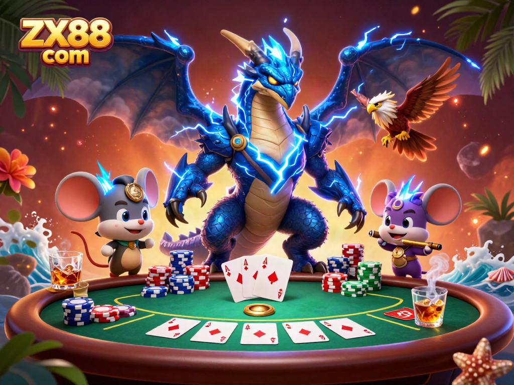Engage with thrilling gameplay at ZX88 com, featuring an electrifying poker showdown.
