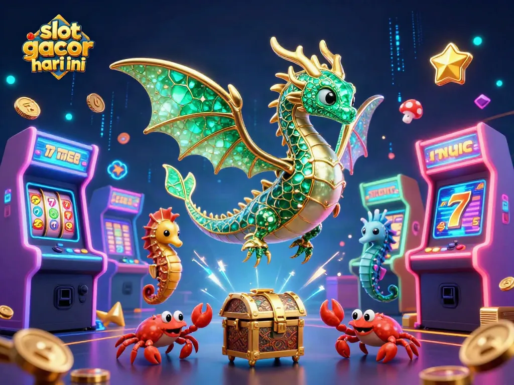 Spin the slot gacor hari ini with vibrant, dynamic casino-themed characters and elements.
