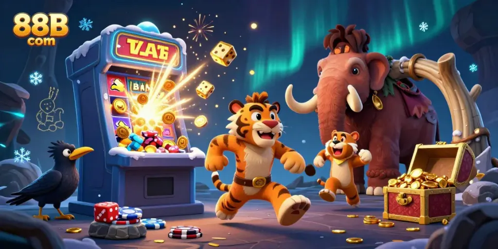 Experience the exciting world of 88B com with vibrant casino action and dynamic gaming elements.