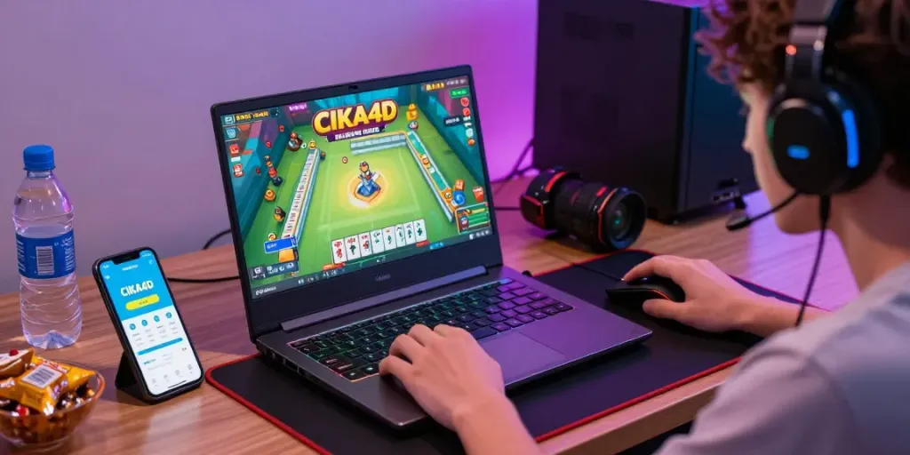CIKA4D online gaming experience with player engaged in Mahjong Ways gameplay.