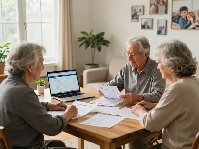 Couple exploring which banks offer reverse mortgages in Australia at home.