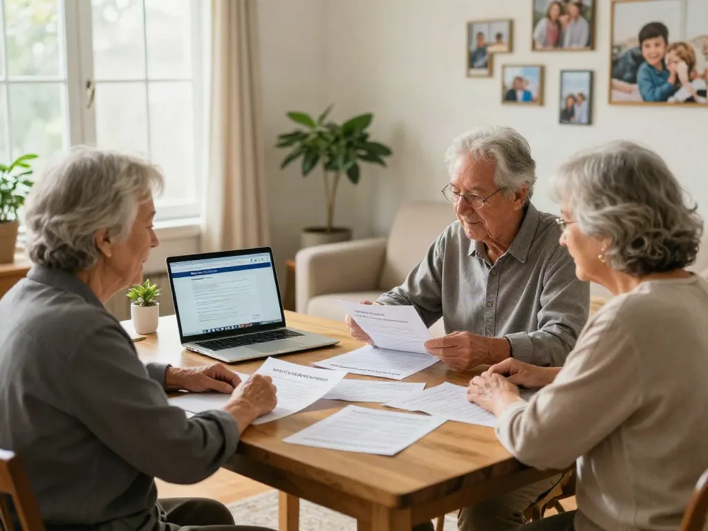 Couple exploring which banks offer reverse mortgages in Australia at home.