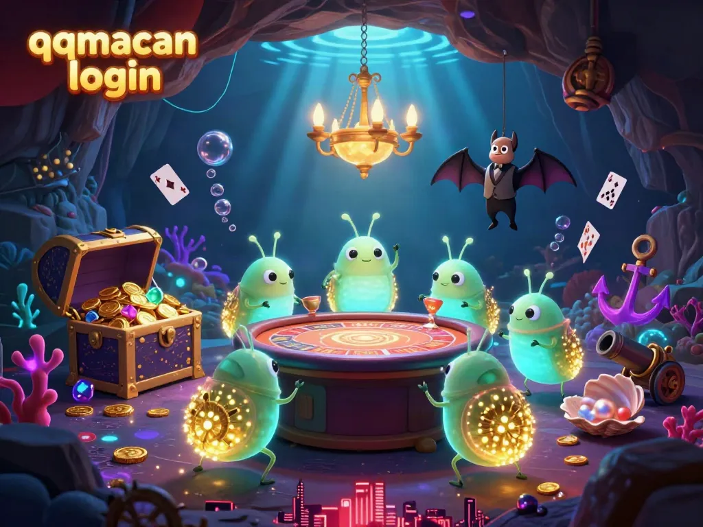 Experience the excitement of qqmacan login with our vibrant cave casino illuminated by glowing glowworms.