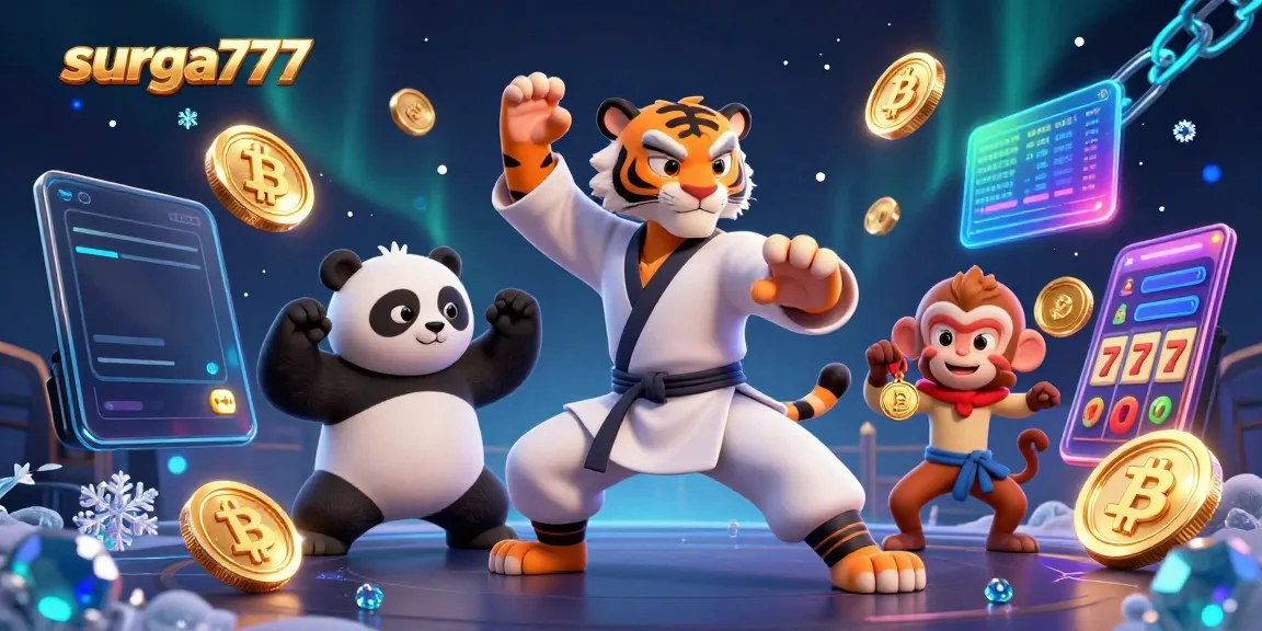 Join the action with surga777 as a tiger master guides players in a vibrant slot game world.