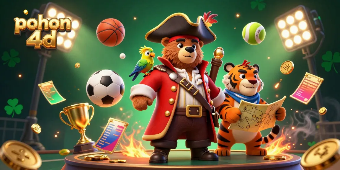Engage in thrilling games at pohon 4d with our vibrant casino scene filled with sports action.