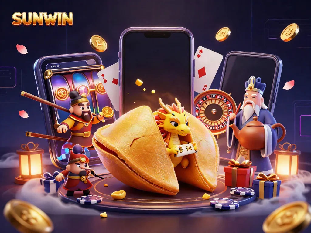 Experience the dynamic gambling world of SUNWIN with vibrant characters and rich game elements.