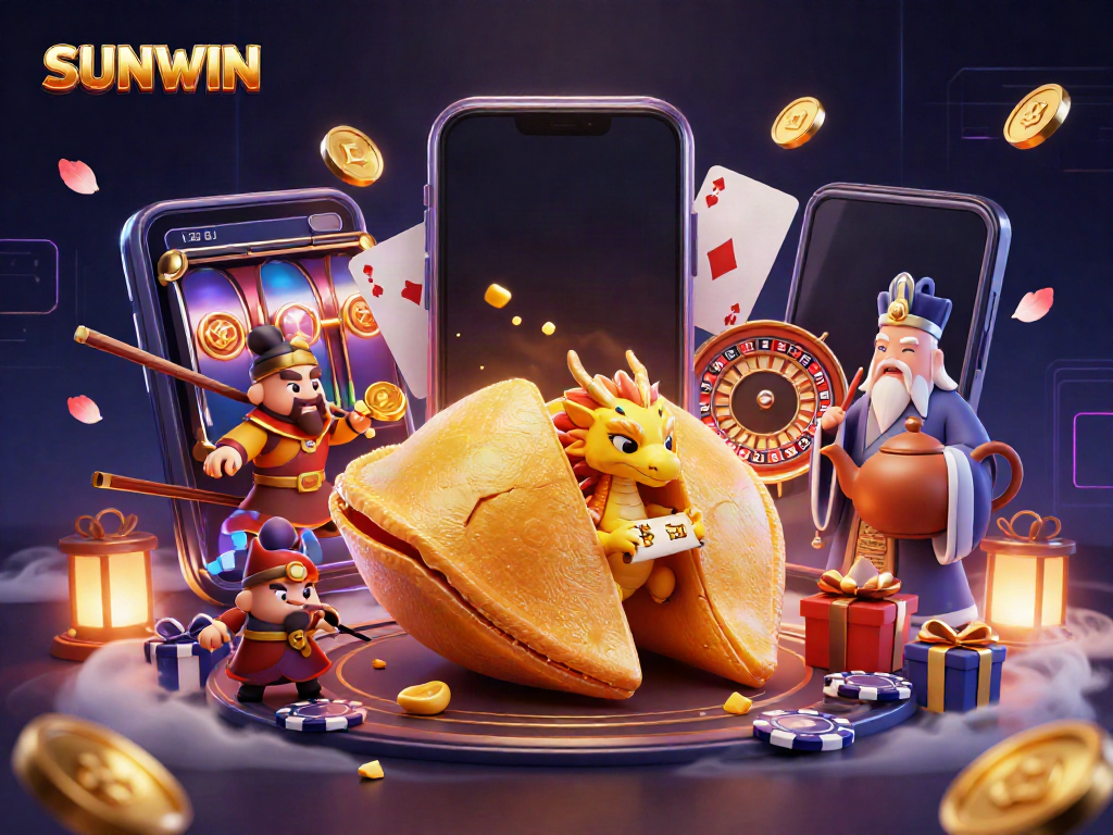 Experience the dynamic gambling world of SUNWIN with vibrant characters and rich game elements.
