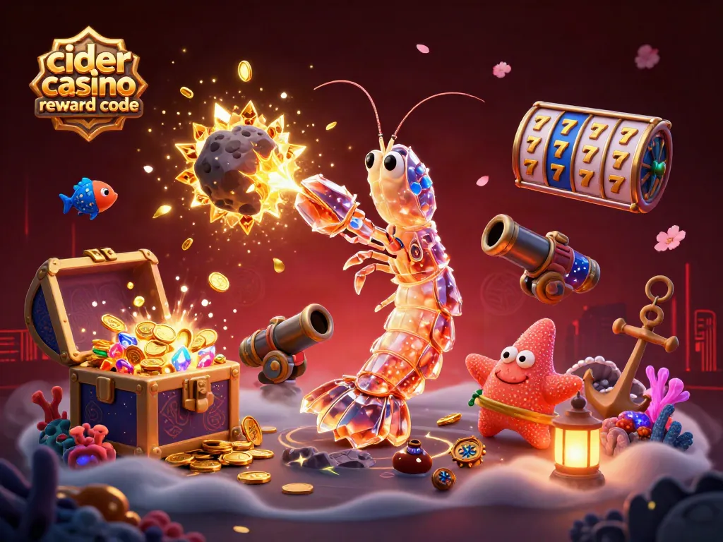 Engage with vibrant slots and bonuses featuring cider casino reward code in animated underwater adventure.