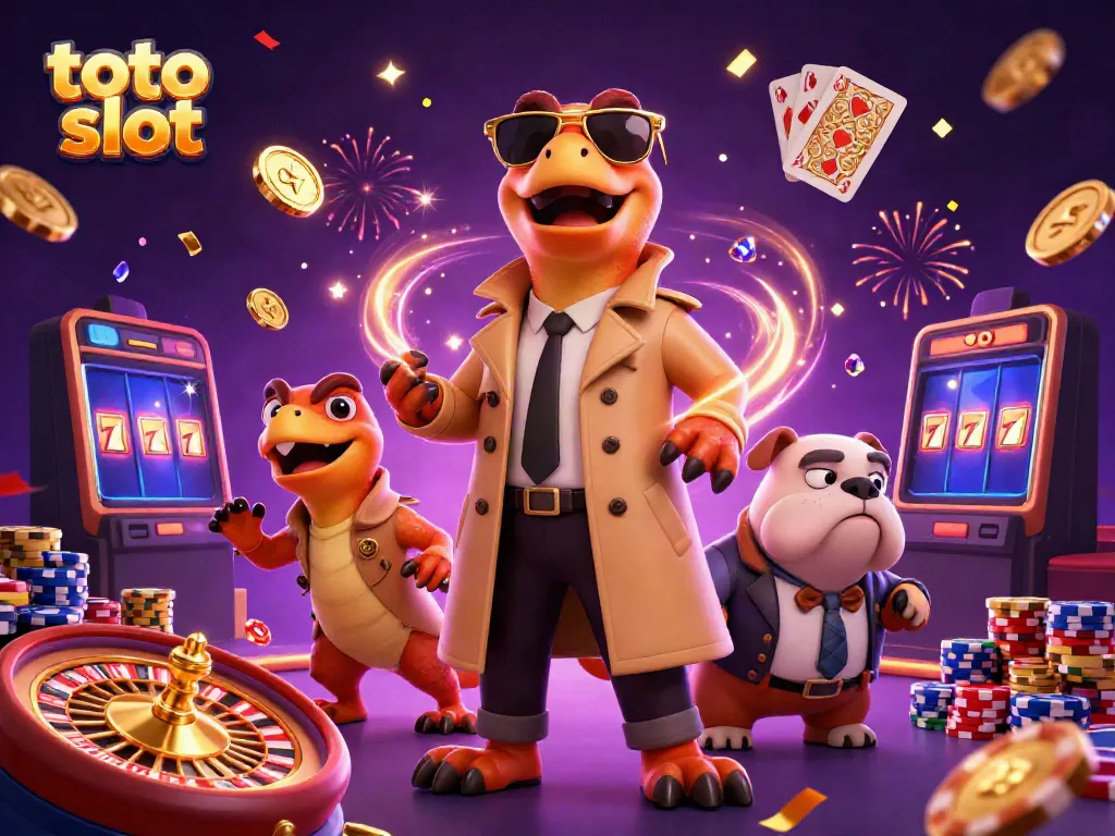 Experience the excitement of toto slot with thrilling 3D characters and dynamic casino elements.